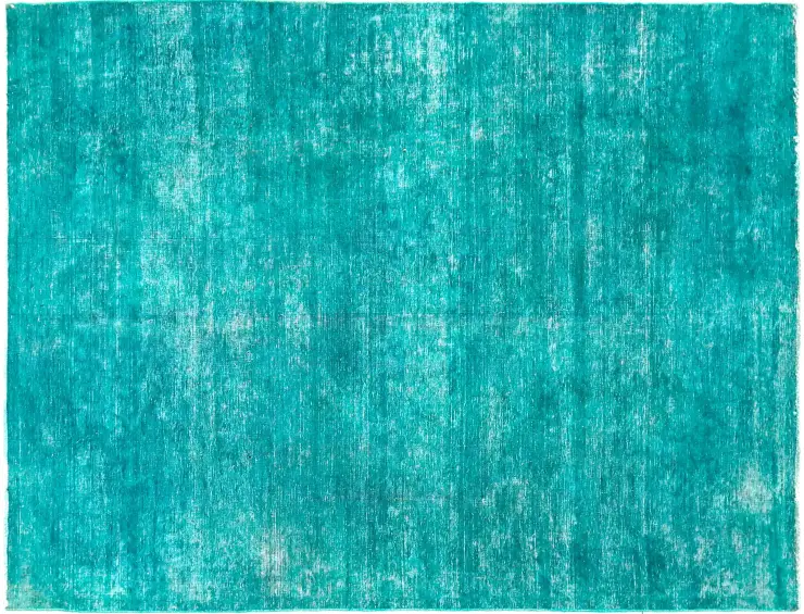 Turquoise Persan Tapis Persan vintage 265 x 190 cm