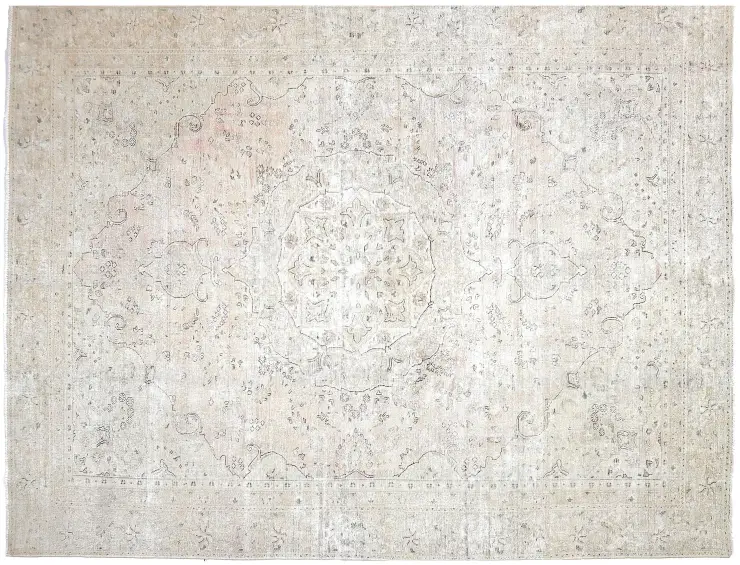 Beige Persien Persisk vintage matta 355 x 264 cm