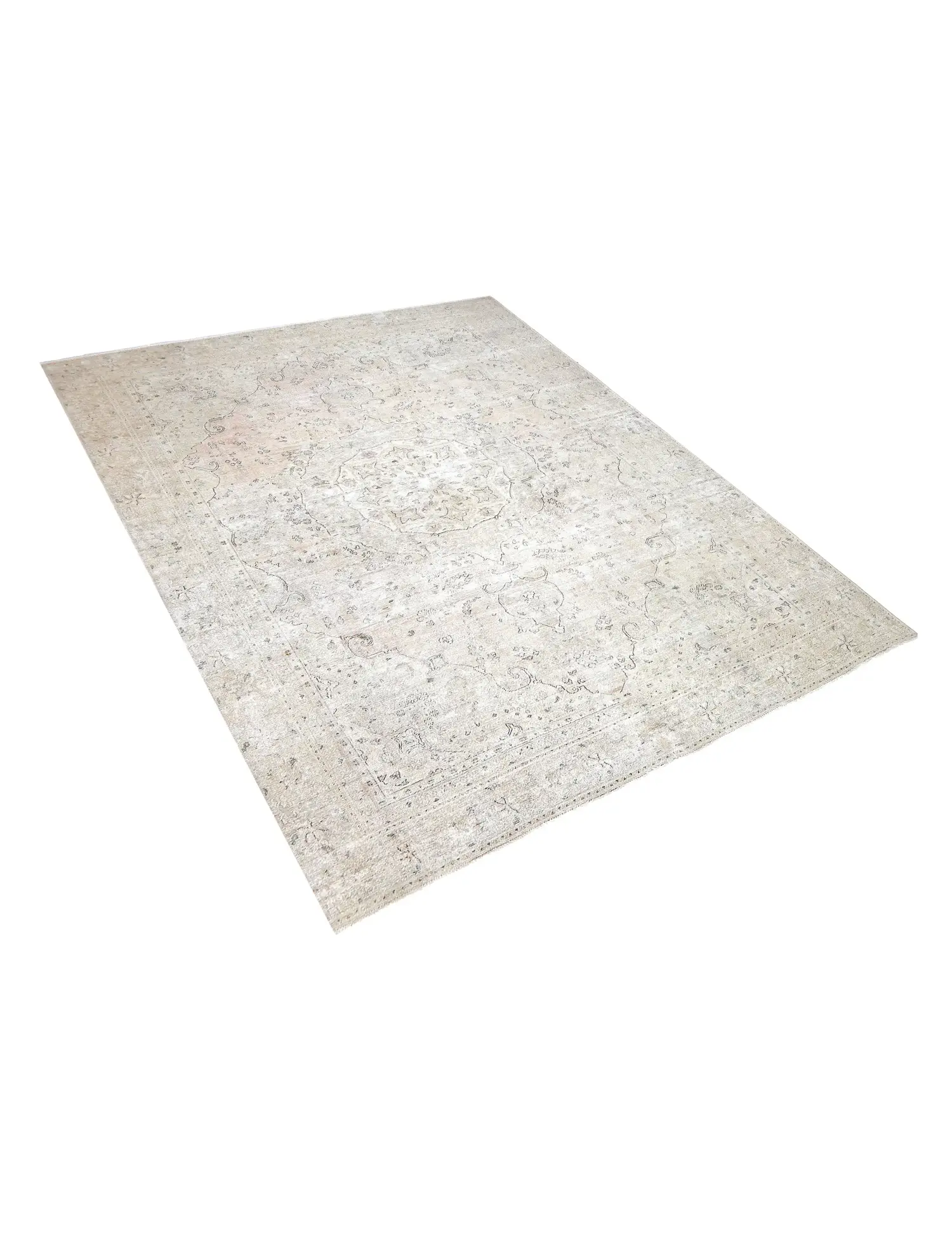 Beige Persien Persisk vintage matta 355 x 264 cm - Unik handgjord matta