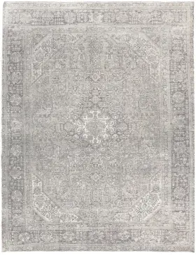 Grå Persien Persisk Vintagetæppe 277 x 187 cm