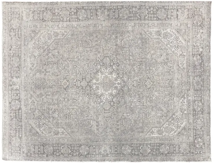 Grå Persien Persisk Vintagetæppe 277 x 187 cm