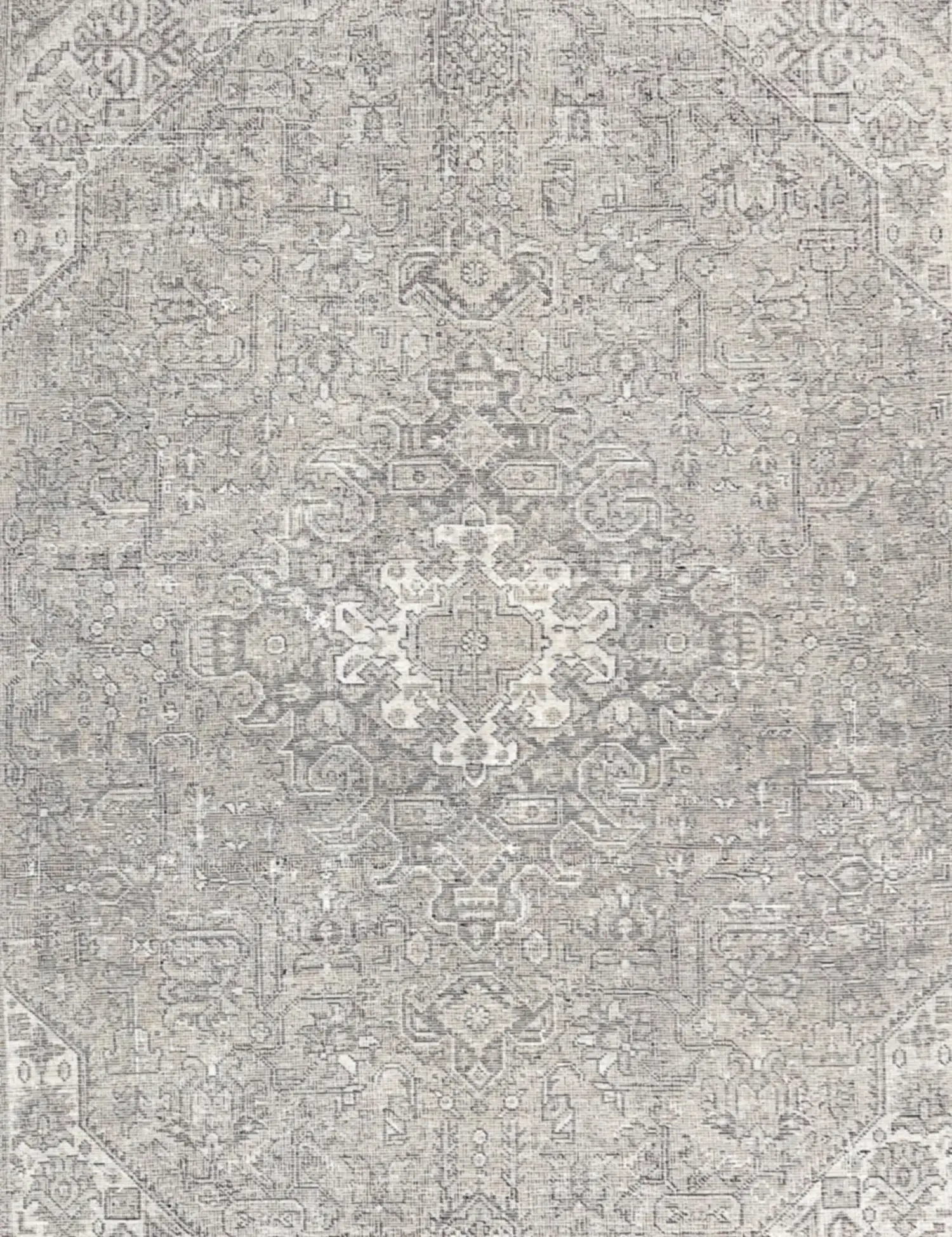 Grå Persien Persisk Vintagetæppe 277 x 187 cm - Unikt håndlavet tæppe