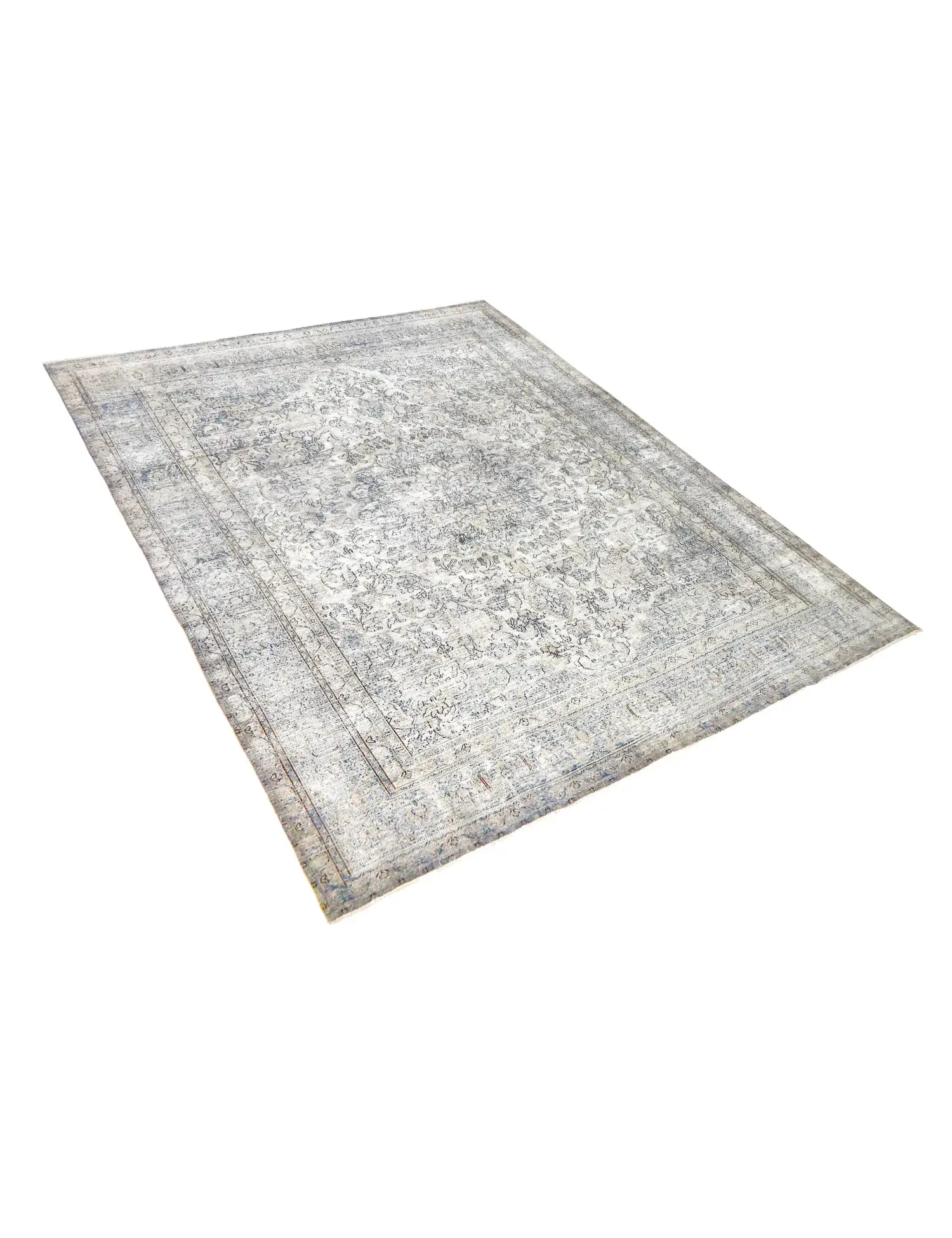 Harmaa Persia Persialaiset vintage matot 365 x 282 cm - Ainutlaatuinen käsintehty matto