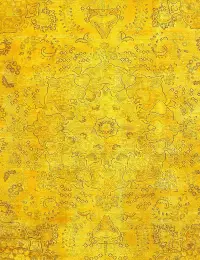 Amarillo Persa Alfombra persa vintage 315 x 208 cm - view 3