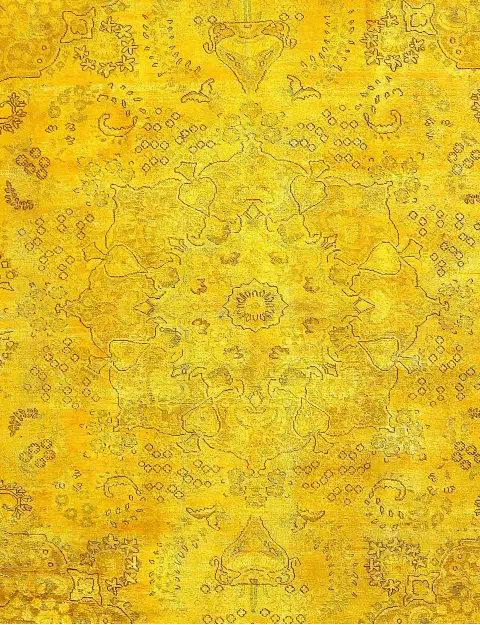 Jaune Persan Tapis Persan vintage 315 x 208 cm - view 3