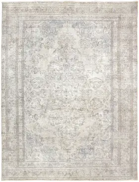 Grå Persien Persisk vintage matta 270 x 190 cm