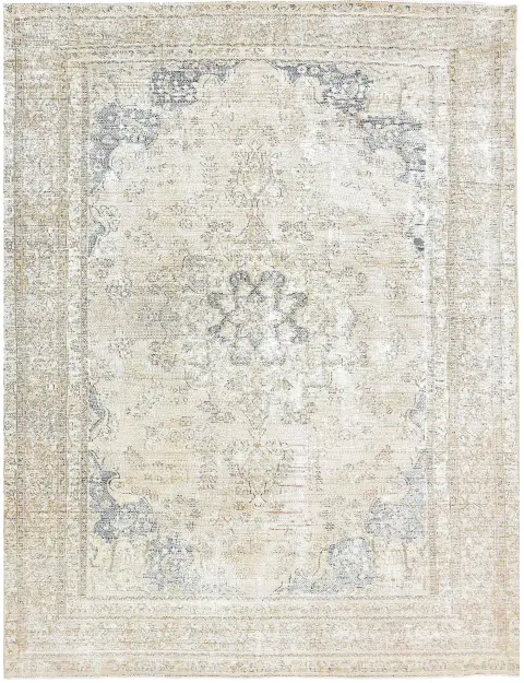 Beige Perzië Perzisch Vintage Tapijt 282 x 180 cm