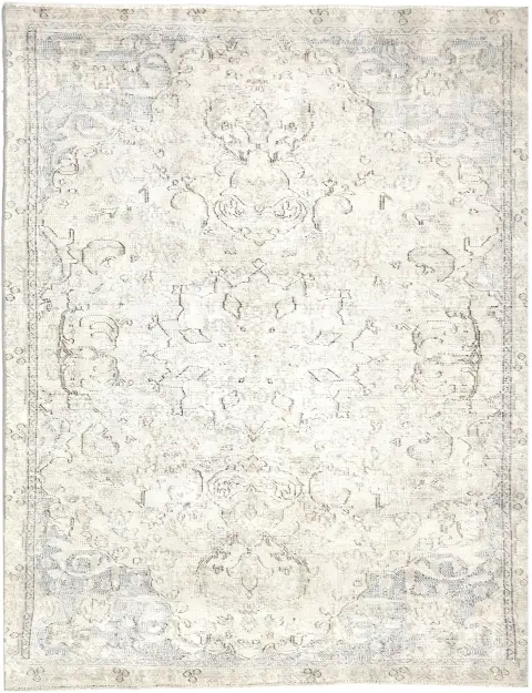 Beige Persien Persisk Vintagetæppe 240 x 140 cm