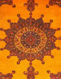 Yellow Persia Persian Vintage Carpet 293 x 195 cm - view 3