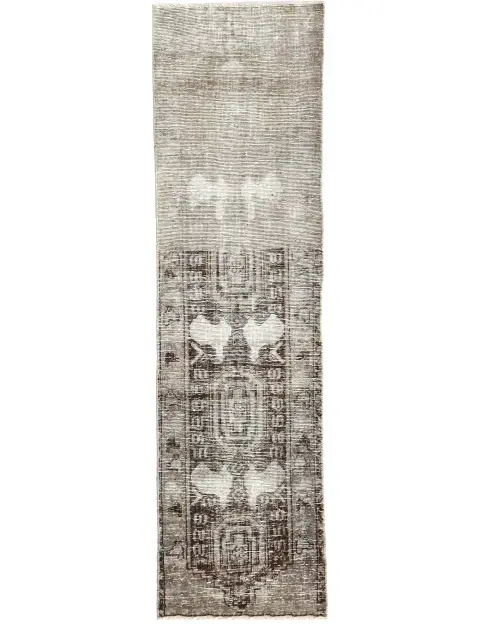 Grise Persan Tapis Persan vintage 203 x 57 cm
