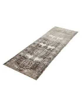 Grau Persien Persischer Vintage Teppich 203 x 57 cm - view 1