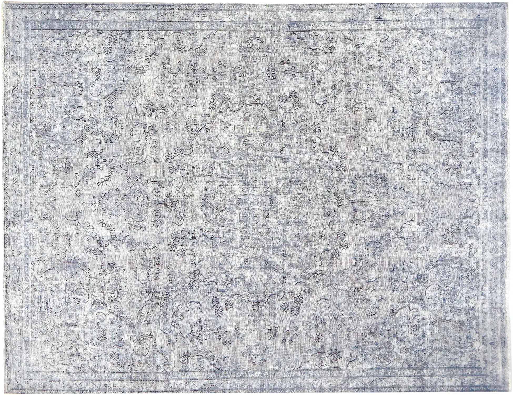 Blå Persien Persisk vintage matta 300 x 215 cm - Unik handgjord matta