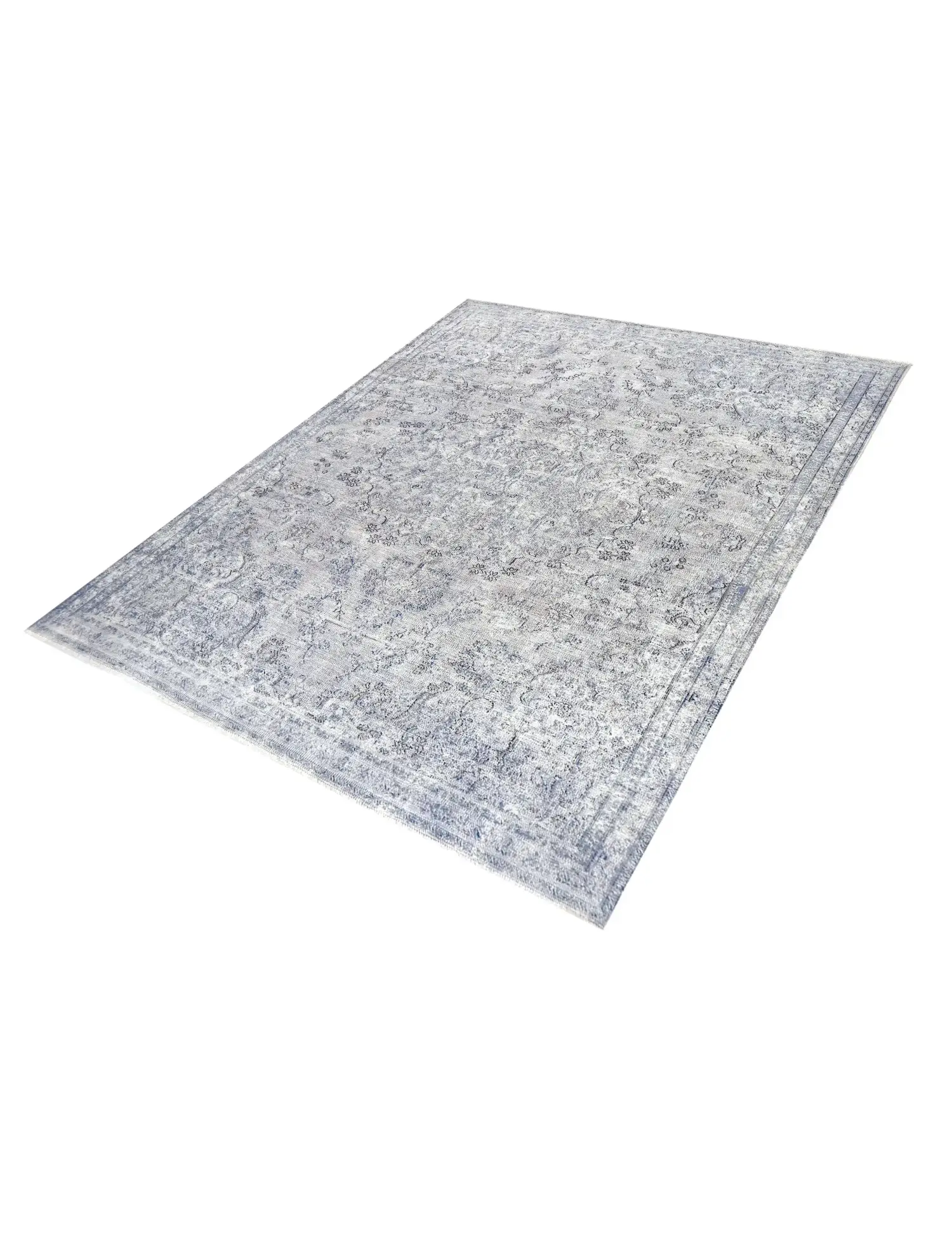 Blå Persien Persisk vintage matta 300 x 215 cm - Unik handgjord matta