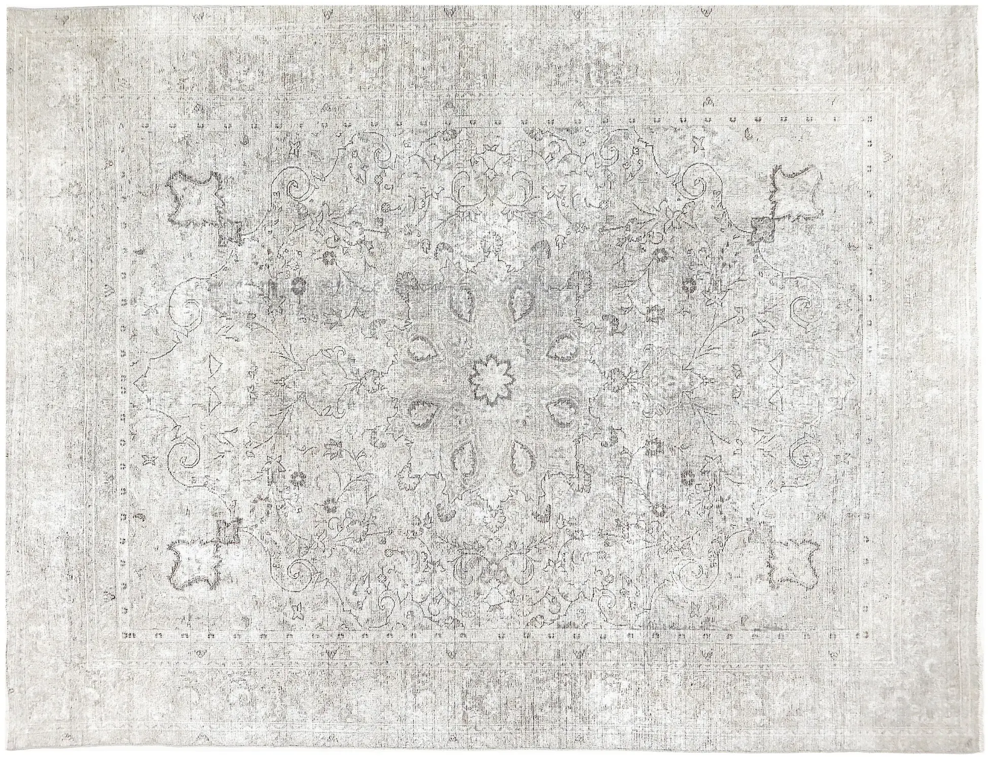 Grigio Persiano Tappeto vintage persiano 345 x 282 cm - Tappeto unico fatto a mano