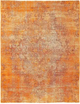 Naranja Persia Alfombra persa vintage 217 x 167 cm