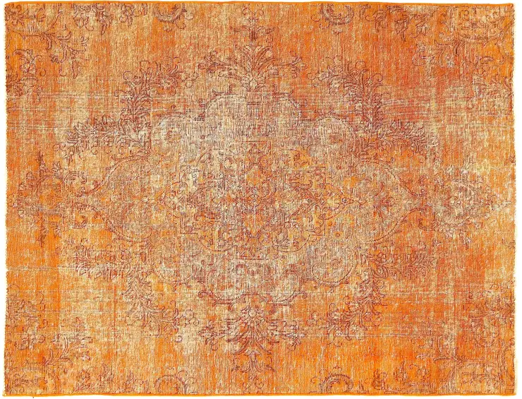 Orange Persan Tapis Persan vintage 217 x 167 cm