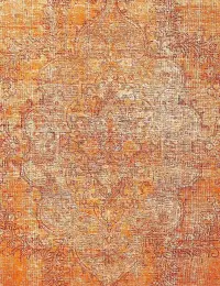 Orange Persan Tapis Persan vintage 217 x 167 cm - view 3
