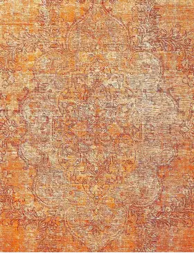 Naranja Persia Alfombra persa vintage 217 x 167 cm - view 3