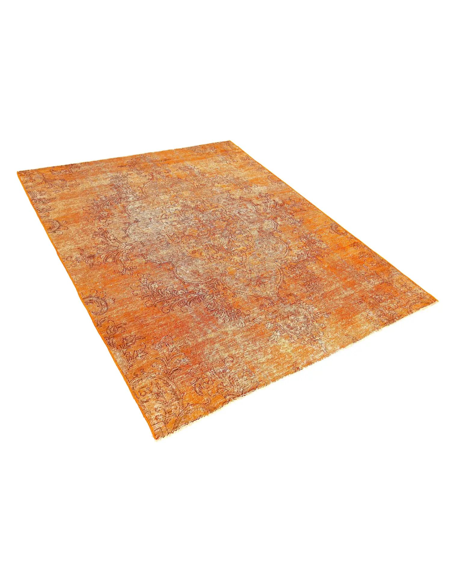 Orange Persan Tapis Persan vintage 217 x 167 cm - Tapis fait main unique