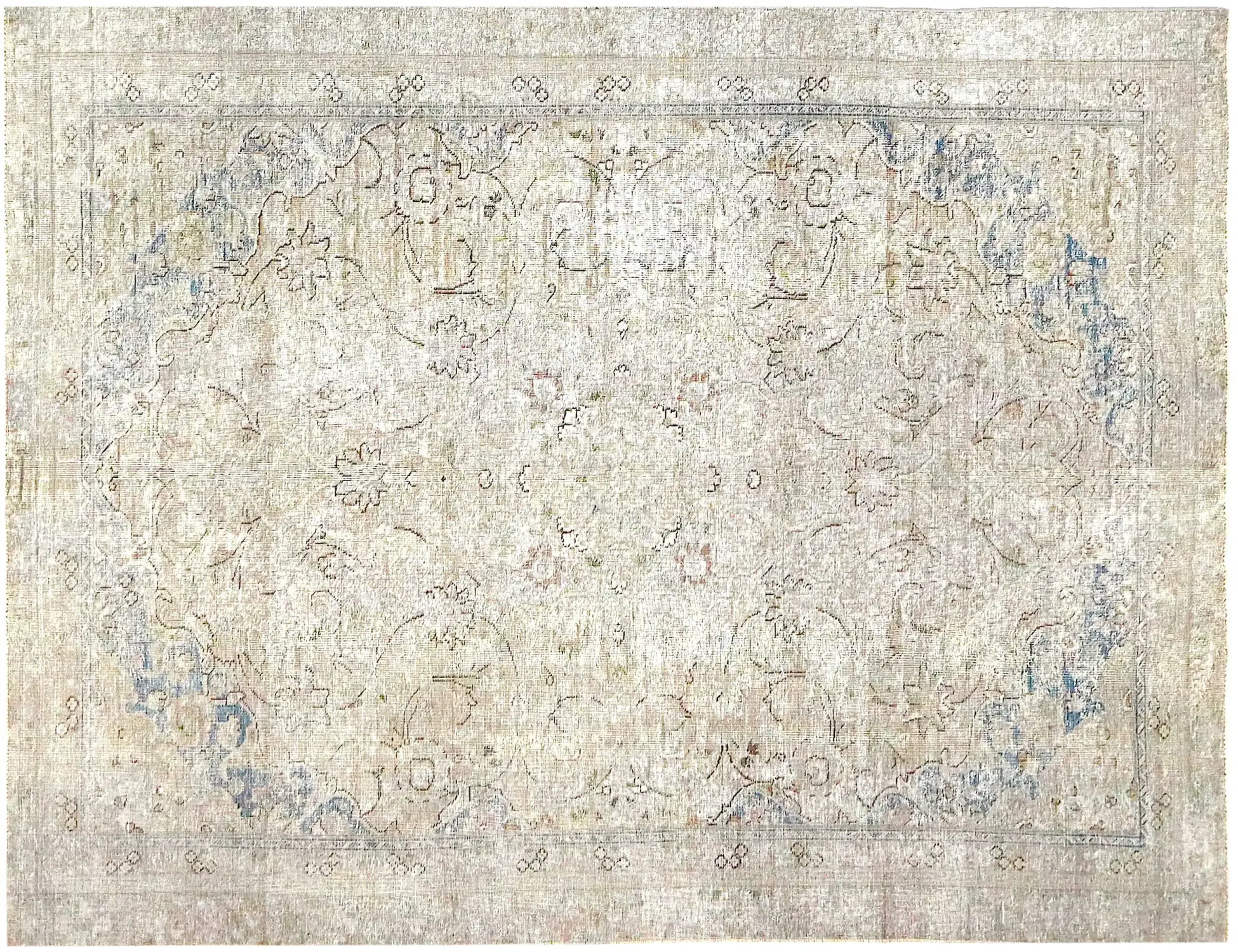 Grigio Persiano Tappeto vintage persiano 248 x 168 cm - Tappeto unico fatto a mano