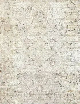 Grijs Perzië Perzisch Vintage Tapijt 248 x 168 cm - view 3