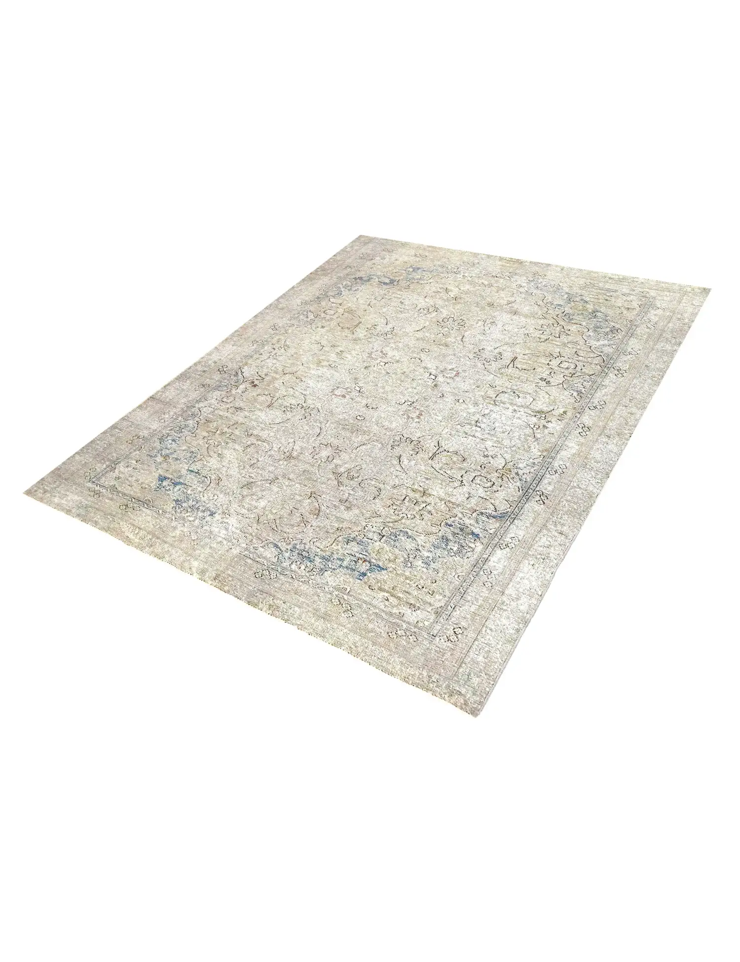 Grise Persan Tapis Persan vintage 248 x 168 cm - Tapis fait main unique