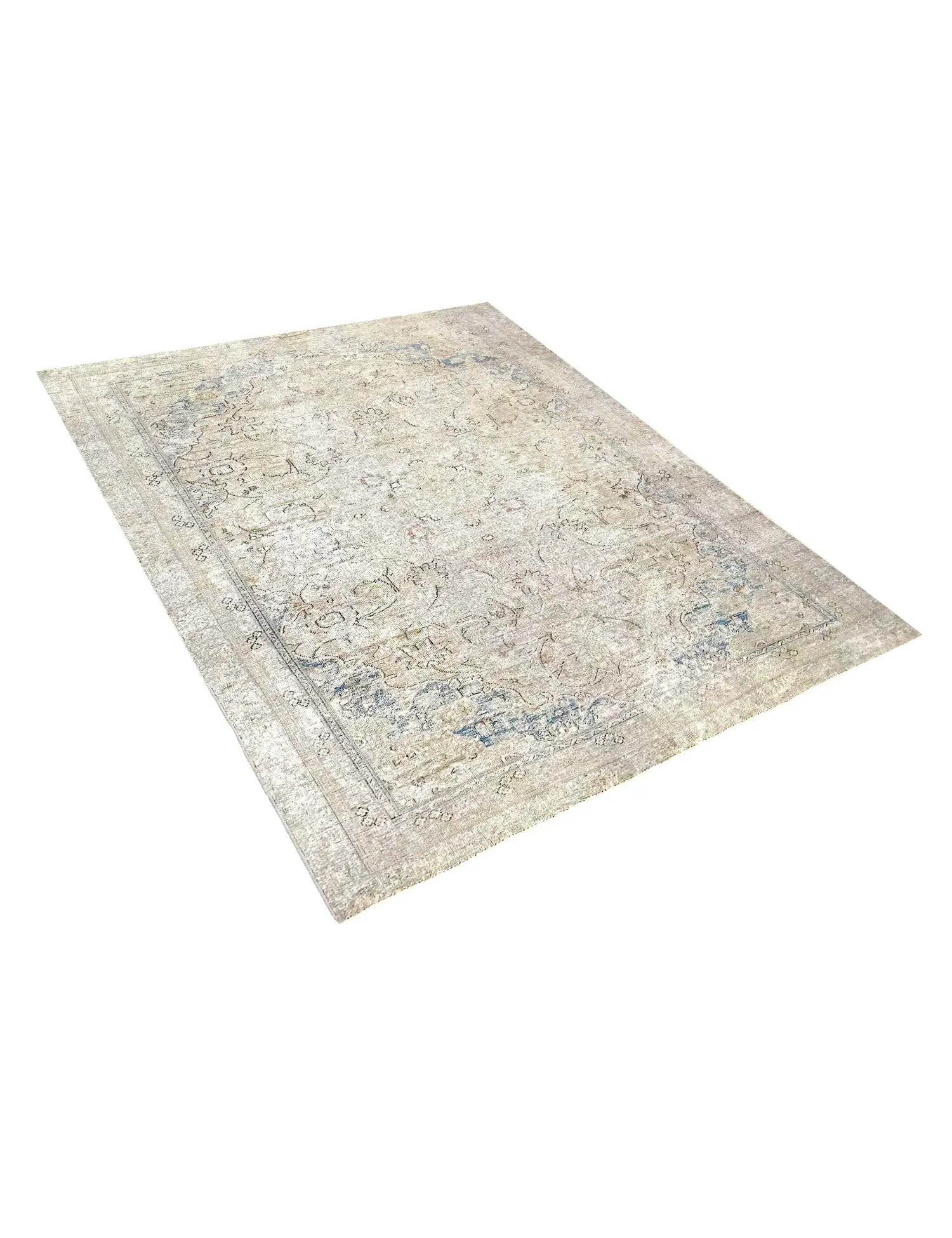 Grise Persan Tapis Persan vintage 248 x 168 cm - Tapis fait main unique