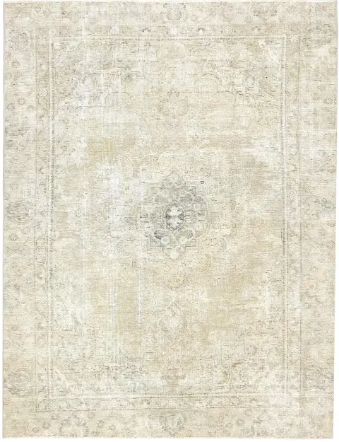 Grau Persien Persischer Vintage Teppich 265 x 175 cm