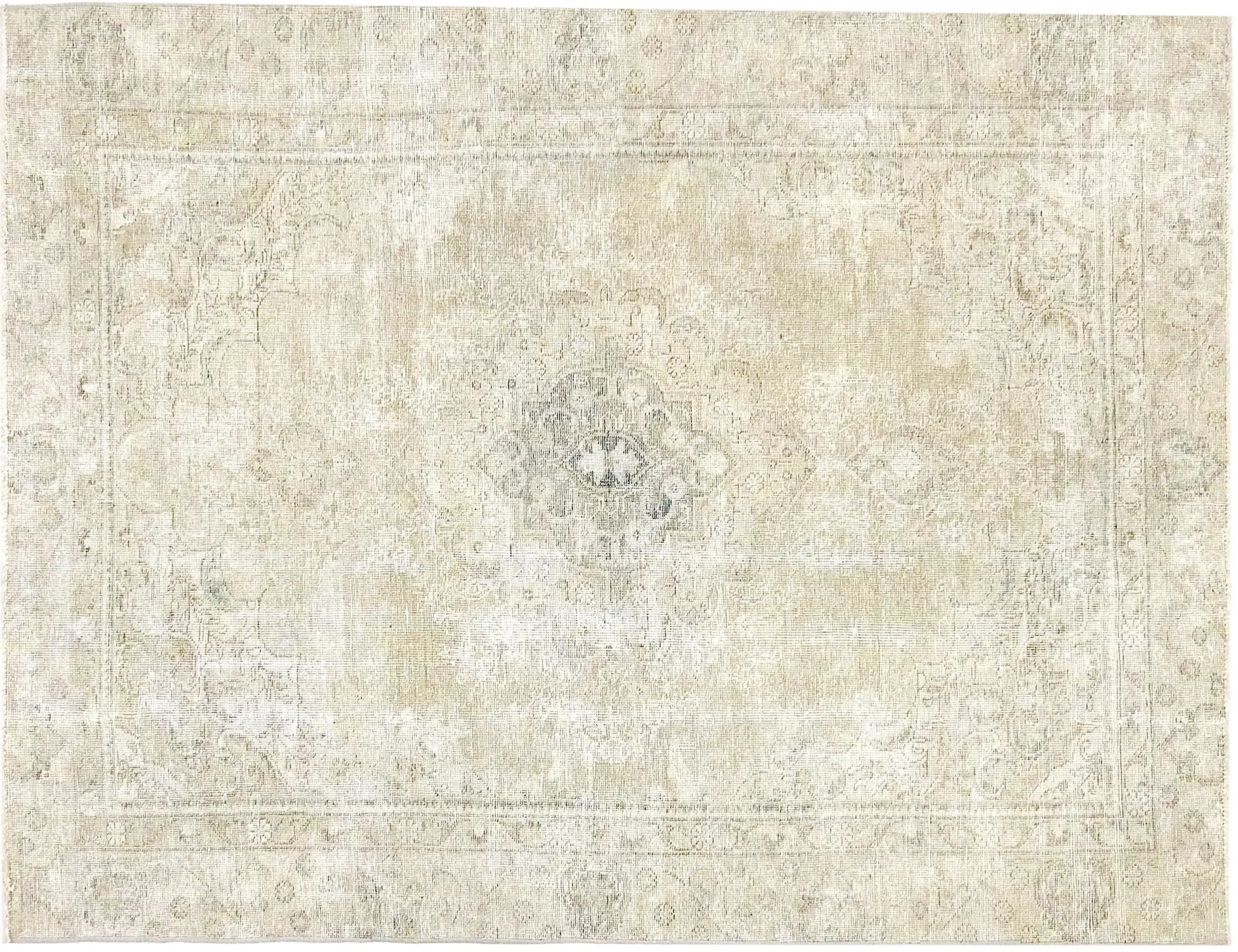 Grau Persien Persischer Vintage Teppich 265 x 175 cm - Einzigartiger handgefertigter Teppich