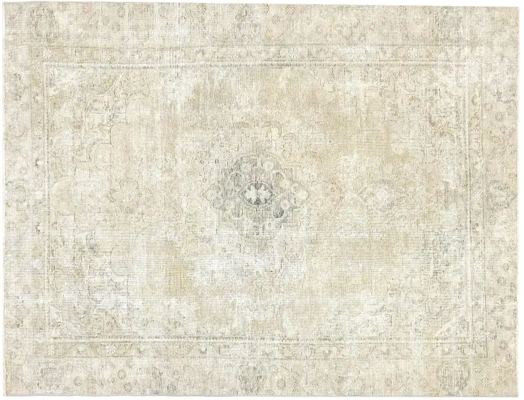Grau Persien Persischer Vintage Teppich 265 x 175 cm