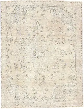 Grise Persan Tapis Persan vintage 228 x 148 cm