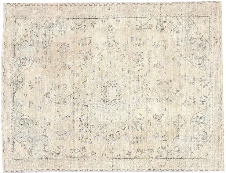 Grise Persan Tapis Persan vintage 228 x 148 cm