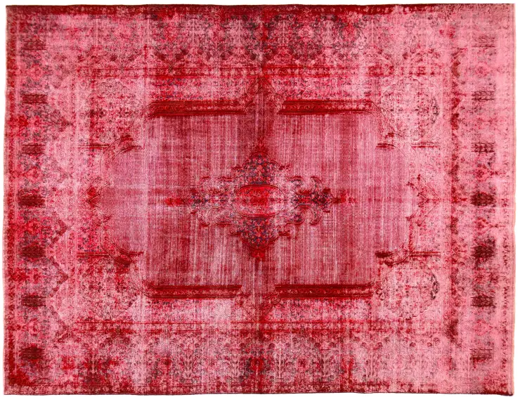 Rouge Persan Tapis Persan vintage 378 x 285 cm