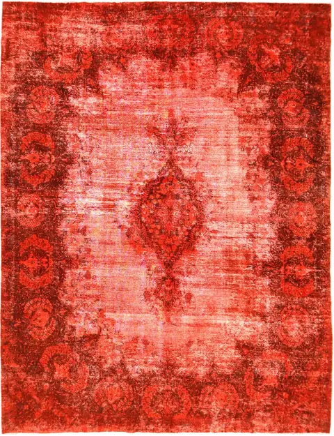 Orange Persan Tapis Persan vintage 357 x 265 cm
