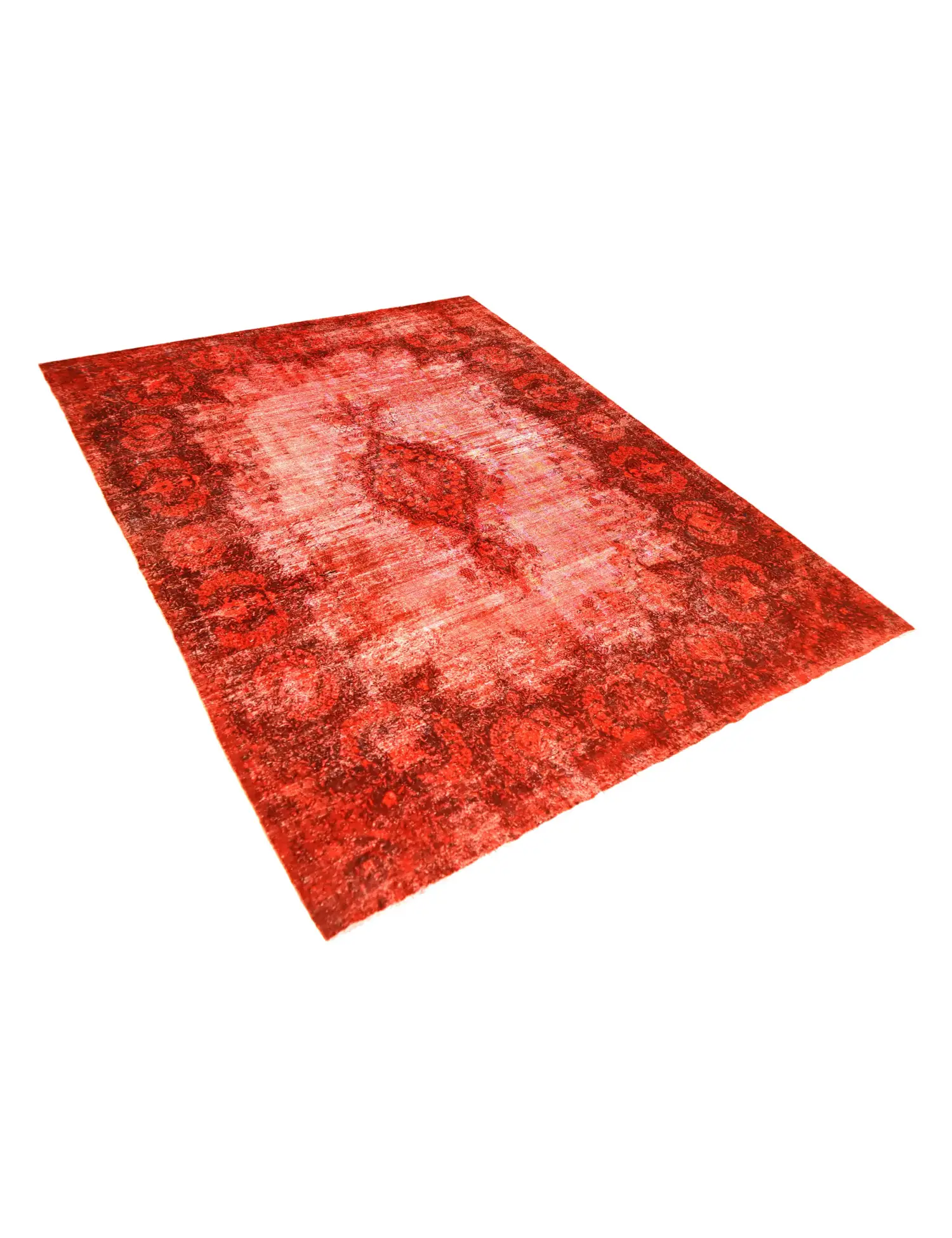 Orange Persia Persian Vintage Carpet 357 x 265 cm - Unique Handmade Carpet