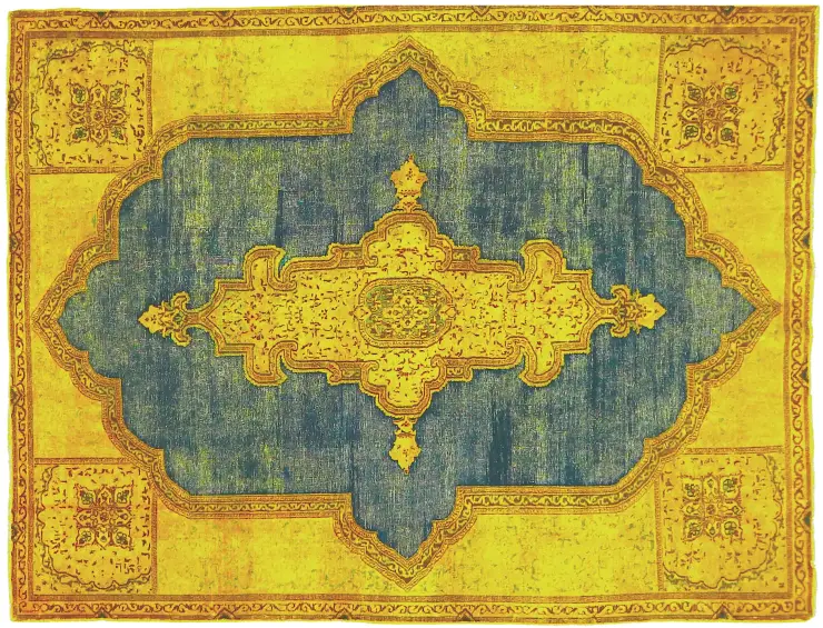Azul Persa Alfombra persa vintage 283 x 172 cm