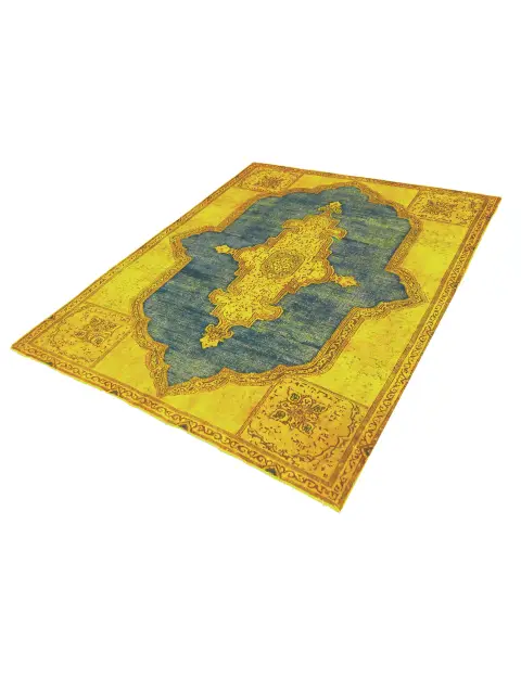 Azul Persia Alfombra persa vintage 283 x 172 cm - view 1