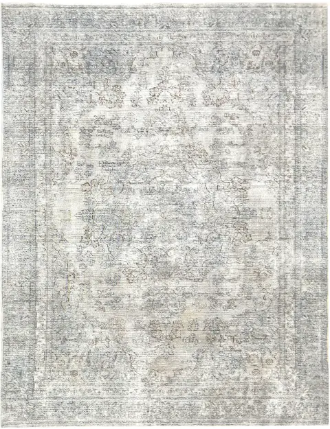 Grå Persien Persisk Vintagetæppe 275 x 174 cm