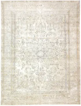Beige Persien Persischer Vintage Teppich 330 x 230 cm