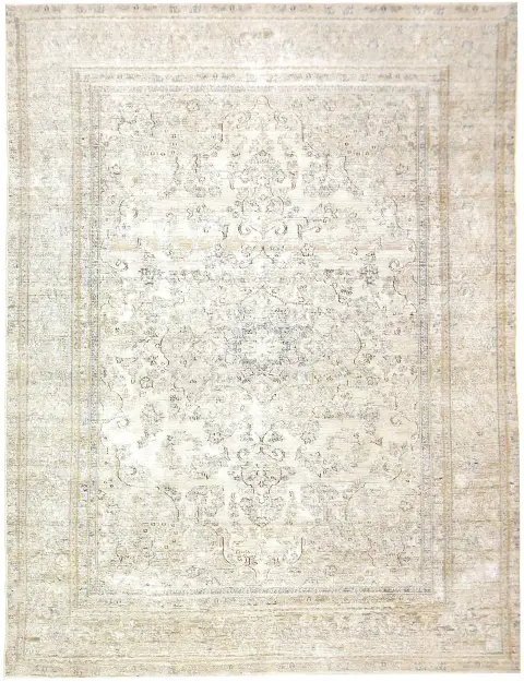 Beige Perzië Perzisch Vintage Tapijt 330 x 230 cm