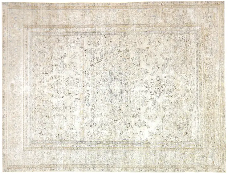 Beige Persien Persischer Vintage Teppich 330 x 230 cm