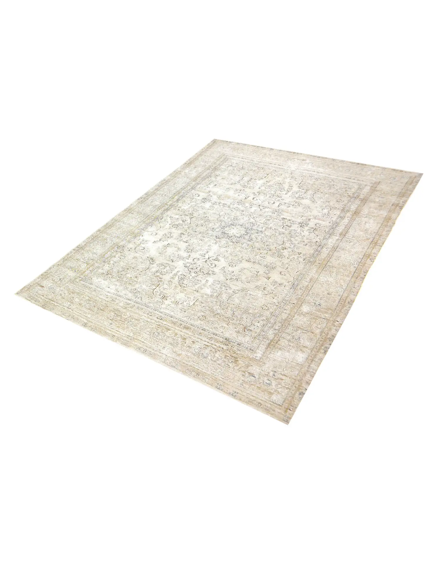 Beige Persien Persischer Vintage Teppich 330 x 230 cm - Einzigartiger handgefertigter Teppich