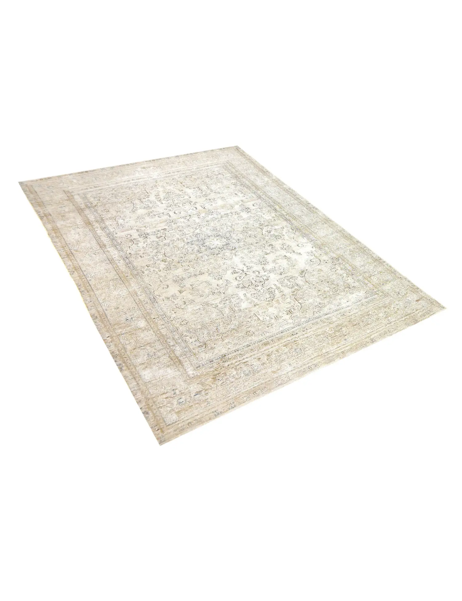 Beige Persien Persischer Vintage Teppich 330 x 230 cm - Einzigartiger handgefertigter Teppich