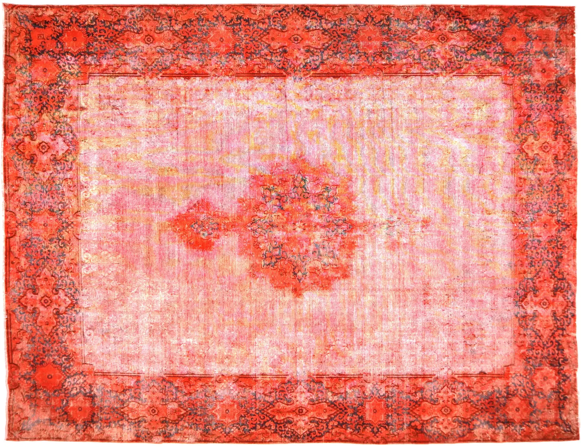 Grå persia Persisk vintage teppe 392 x 292 cm - Unikt håndlaget teppe