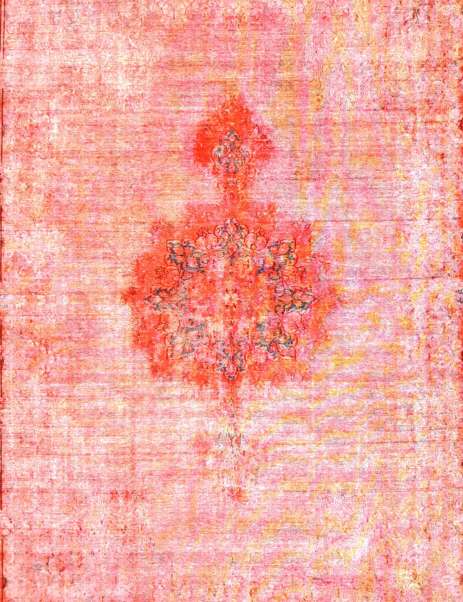 Grå persia Persisk vintage teppe 392 x 292 cm - Unikt håndlaget teppe