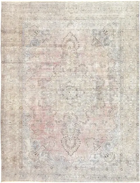 Grå Persien Persisk vintage matta 305 x 225 cm