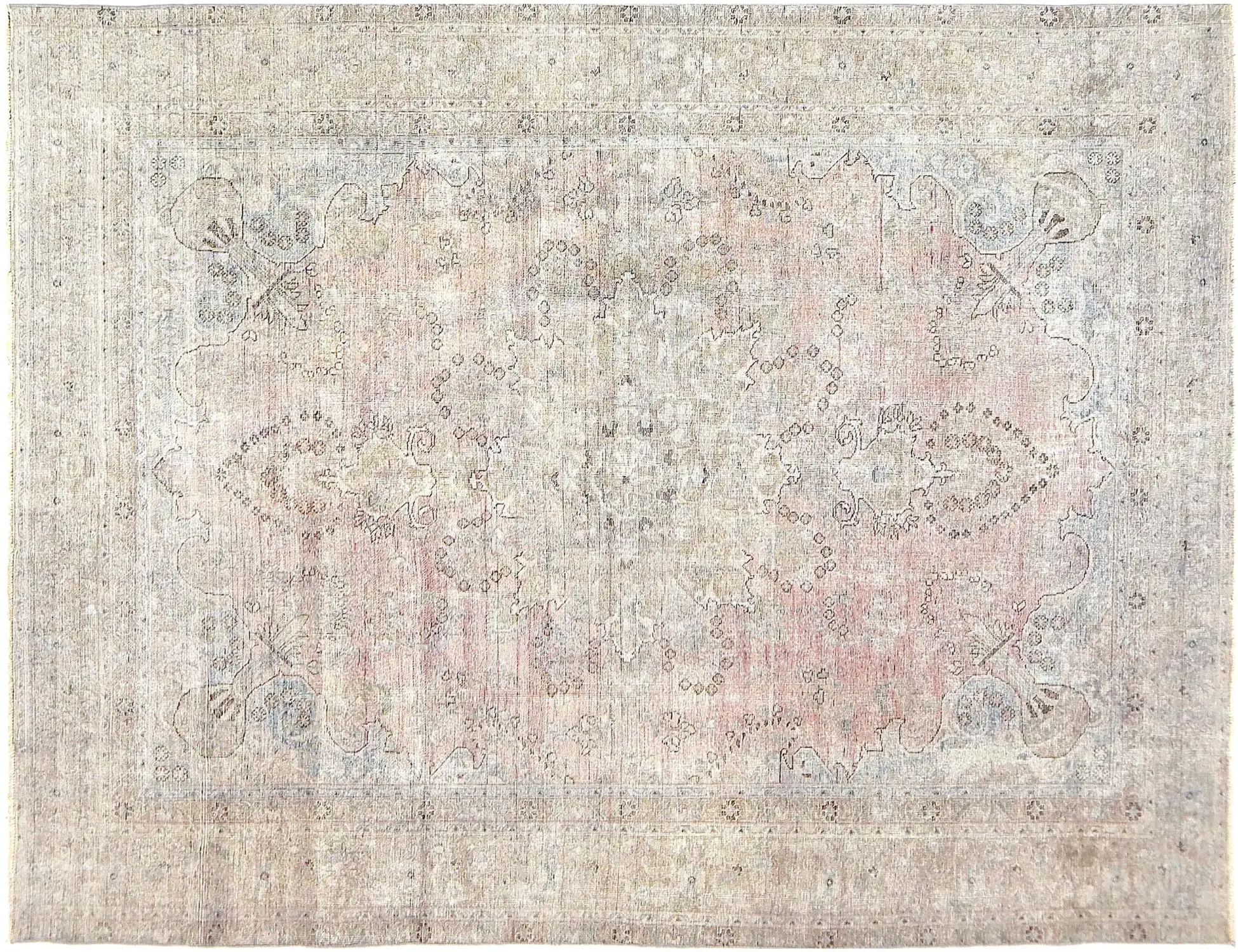 Grå Persien Persisk vintage matta 305 x 225 cm