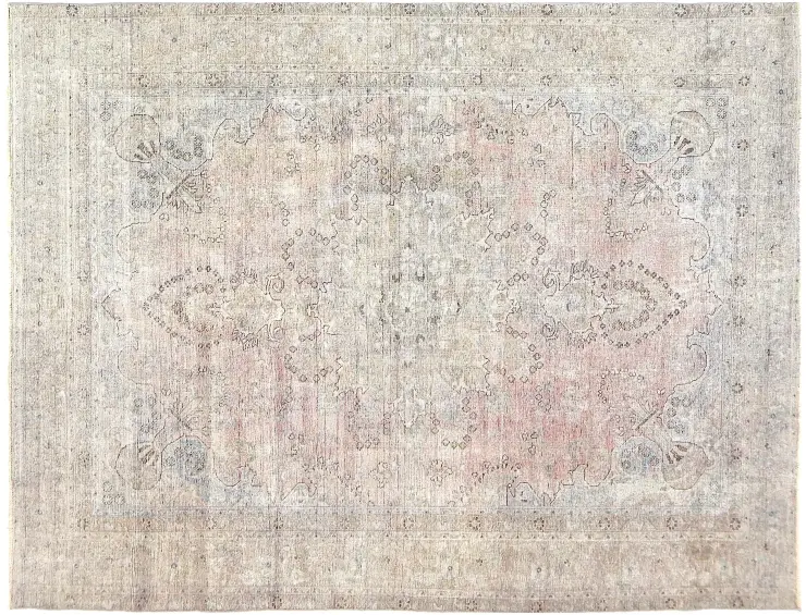 Grå Persien Persisk vintage matta 305 x 225 cm