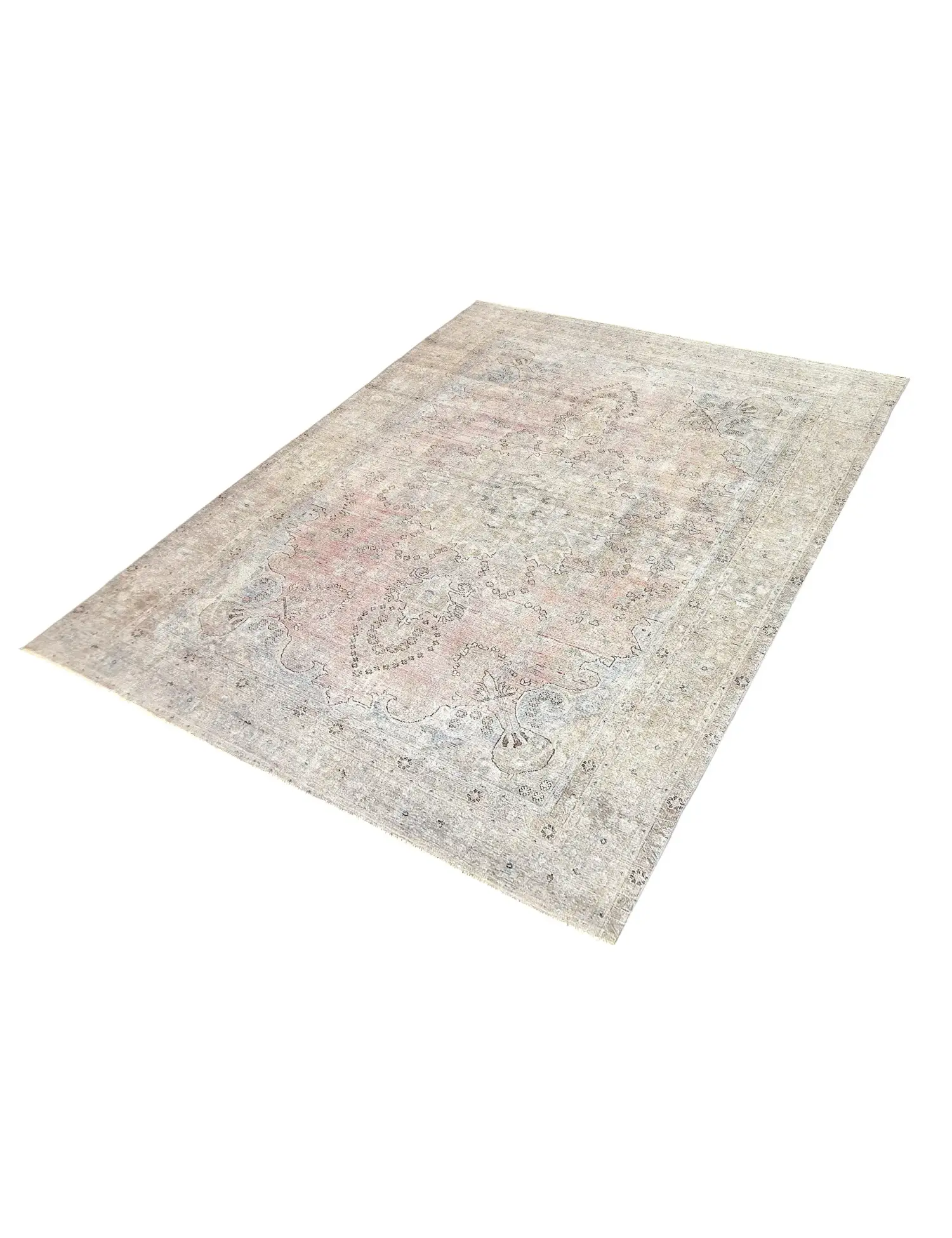 Grå Persien Persisk vintage matta 305 x 225 cm - Unik handgjord matta