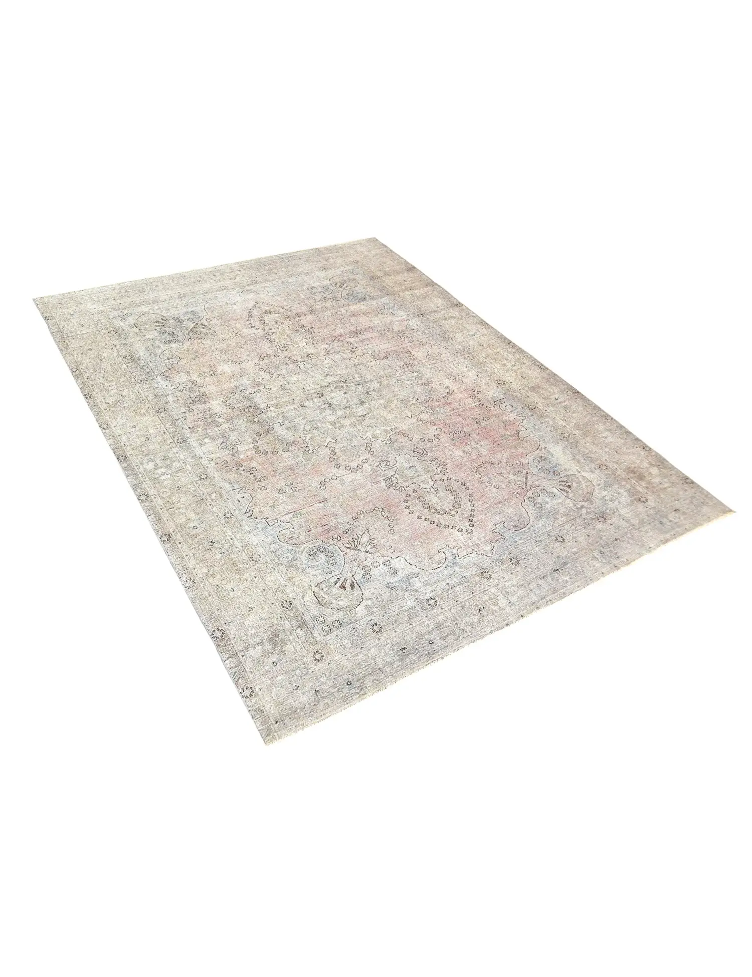 Grå Persien Persisk vintage matta 305 x 225 cm - Unik handgjord matta